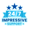 24x7 Impressive Support