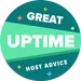 HostAdvice Great Uptime Award for Maple-Hosting